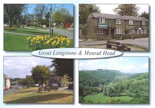Great Longstone and Monsal Head postcards
